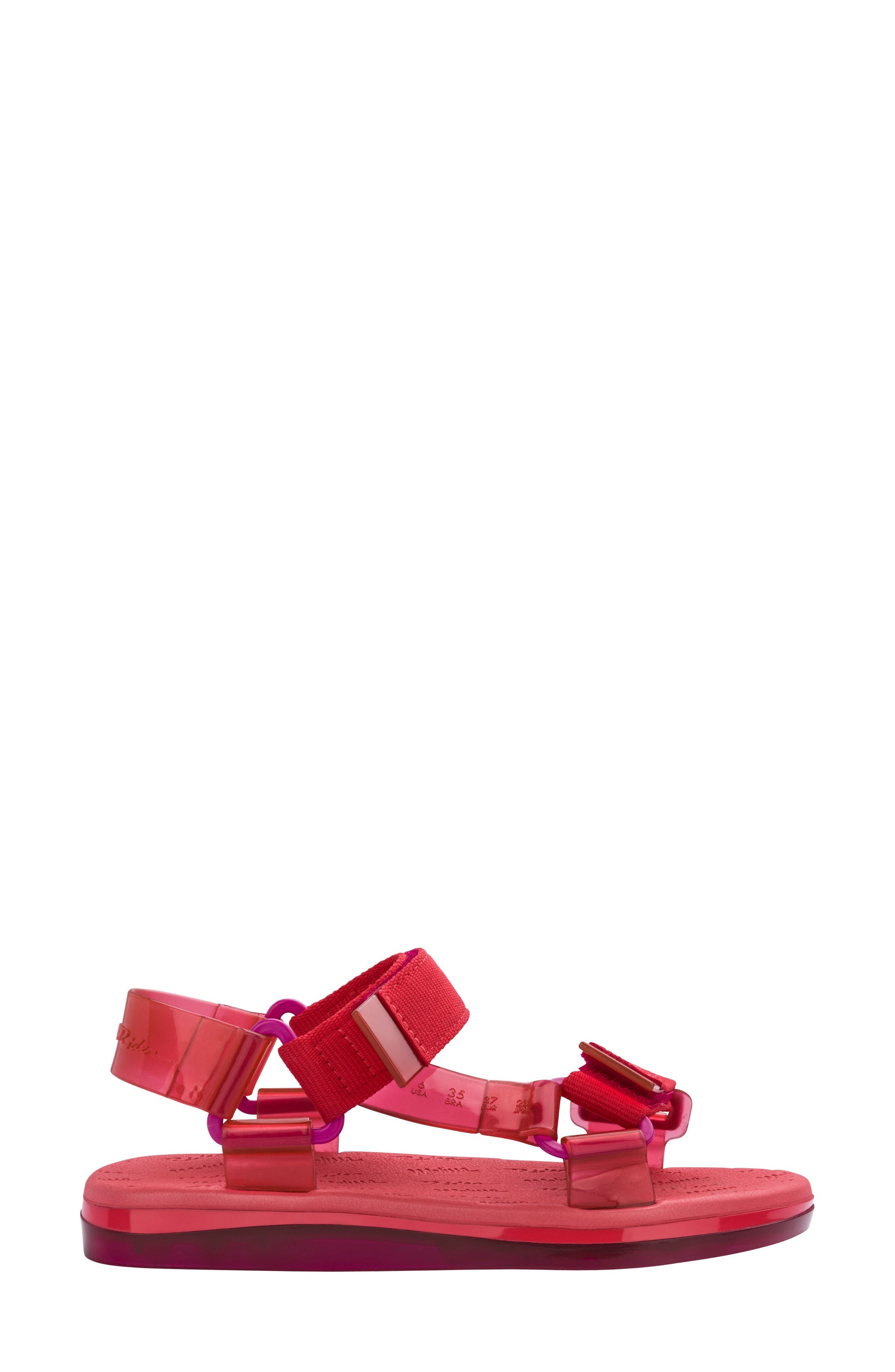 Papete Rider Sandal, Alternate, color, RED