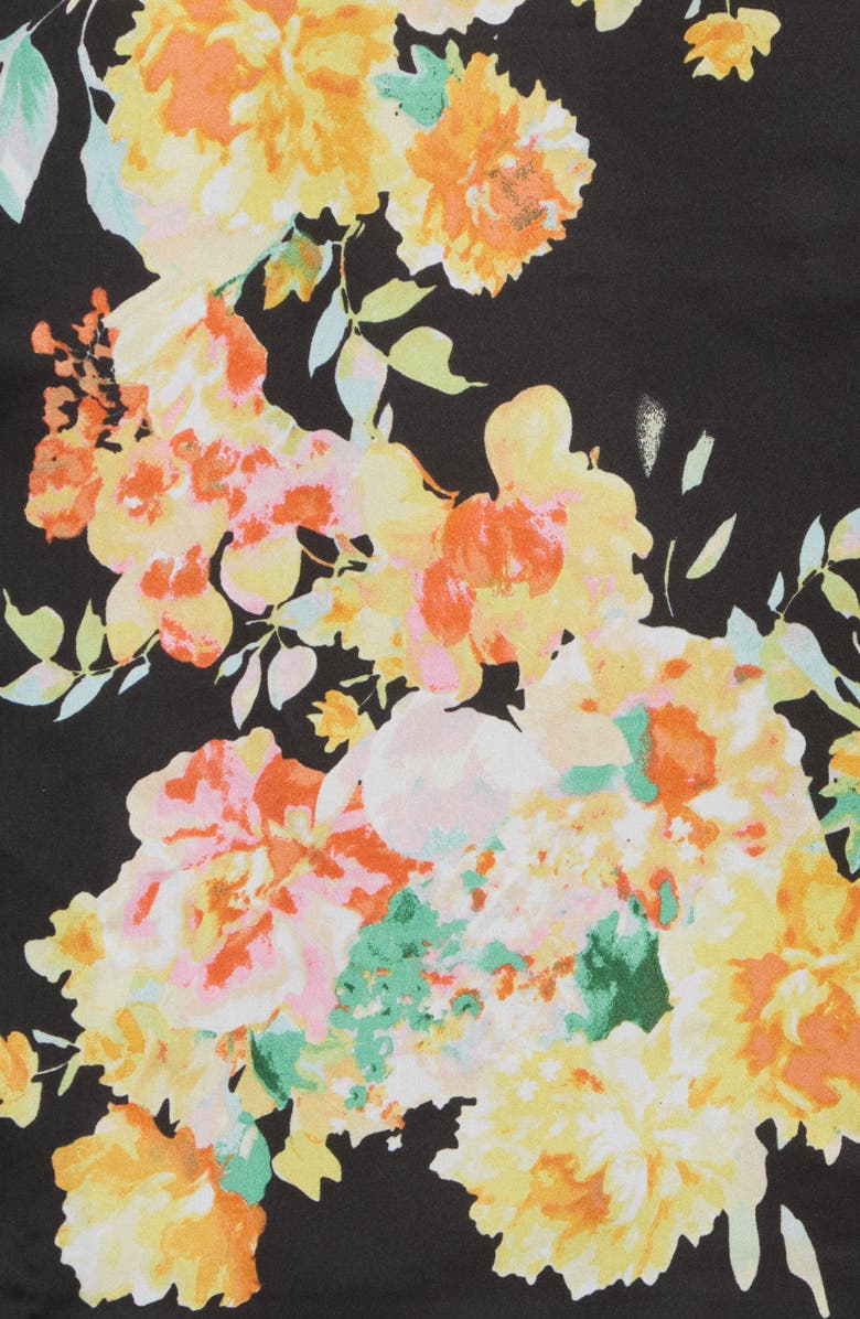 Vince Camuto Boho Bloom Square Scarf, Alternate, color, Black Multi