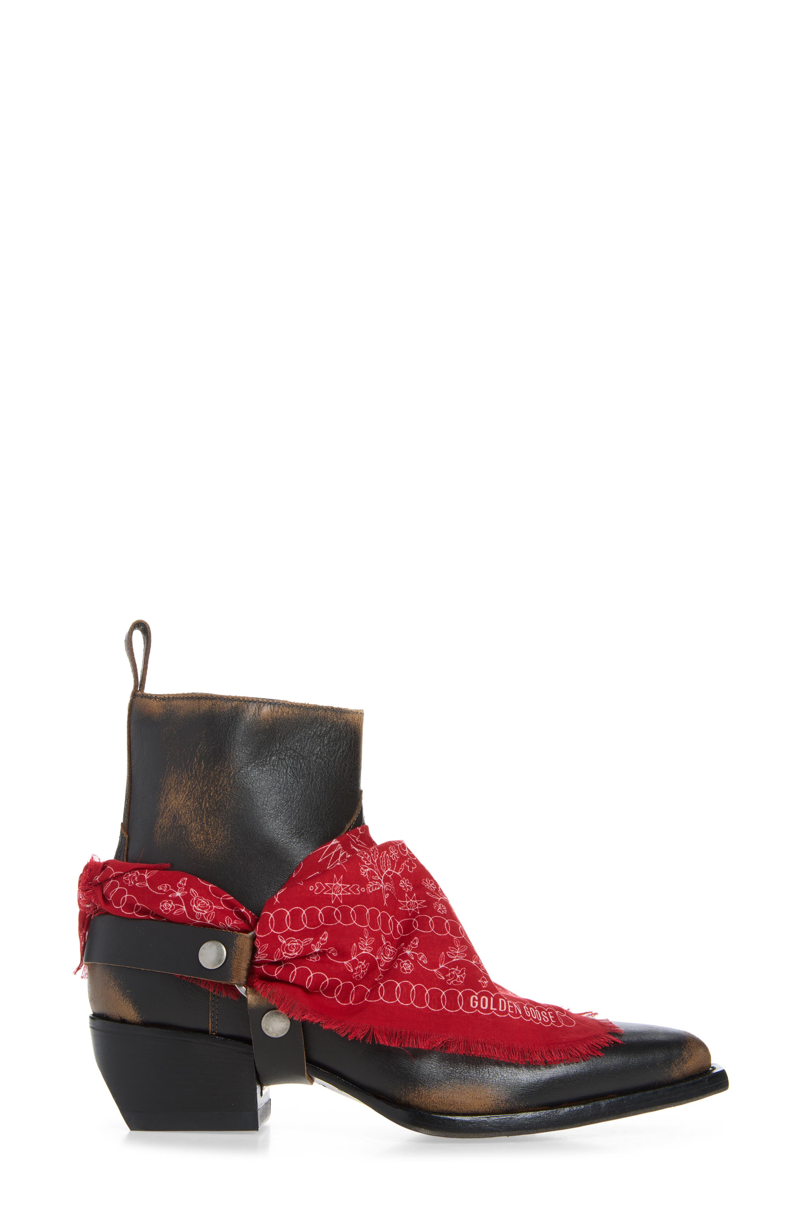 Debbie Harness Boot, Alternate, color, BLACK/ LIGHT BROWN