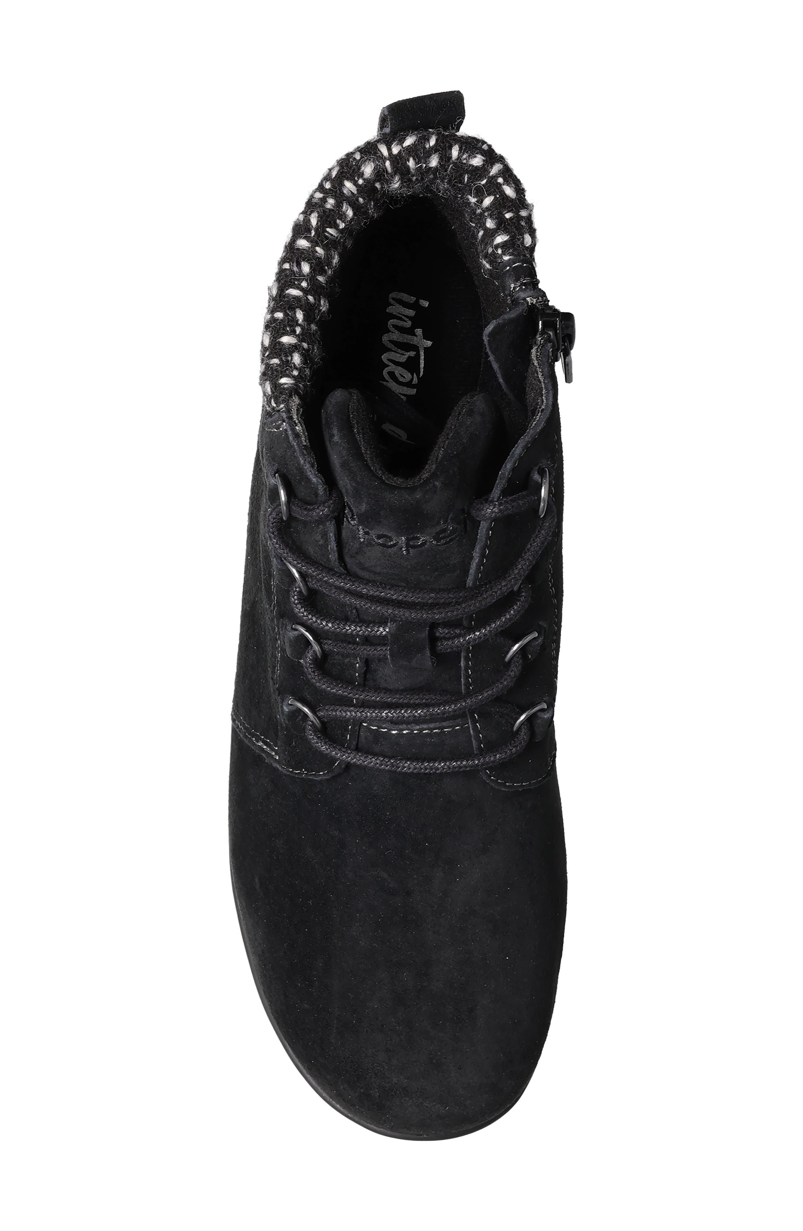 Delaney Water Resistant Bootie, Alternate, color, BLACK SUEDE