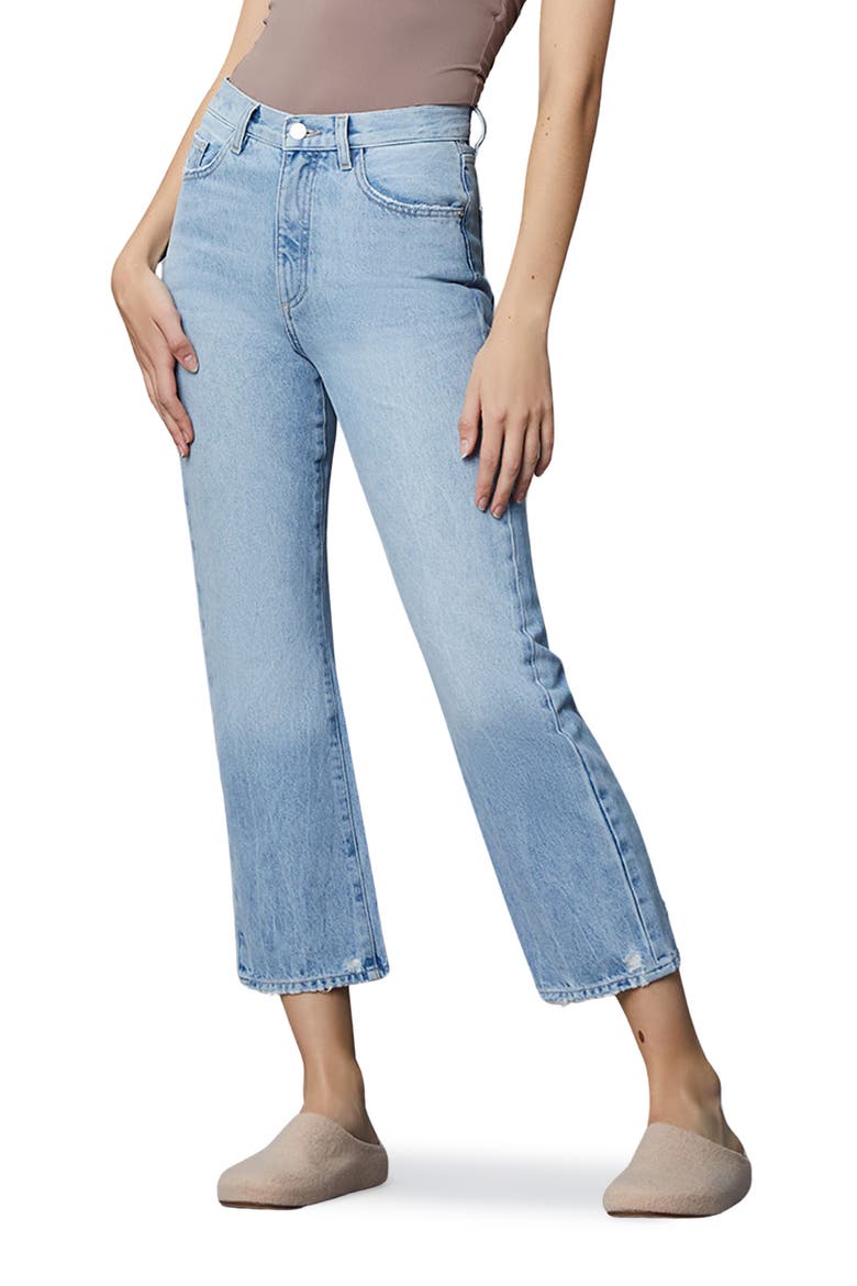 Emilie Straight Leg Crop Jeans, Main, color, LT SEAGLASS