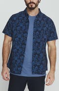 7 Diamonds Lucien Floral Short Sleeve Button-Up Shirt