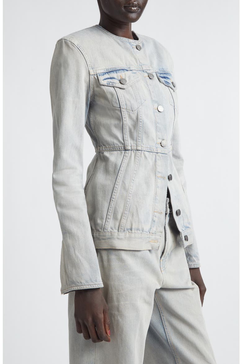 Temple Denim Jacket, Alternate, color, LIGHT SPACE