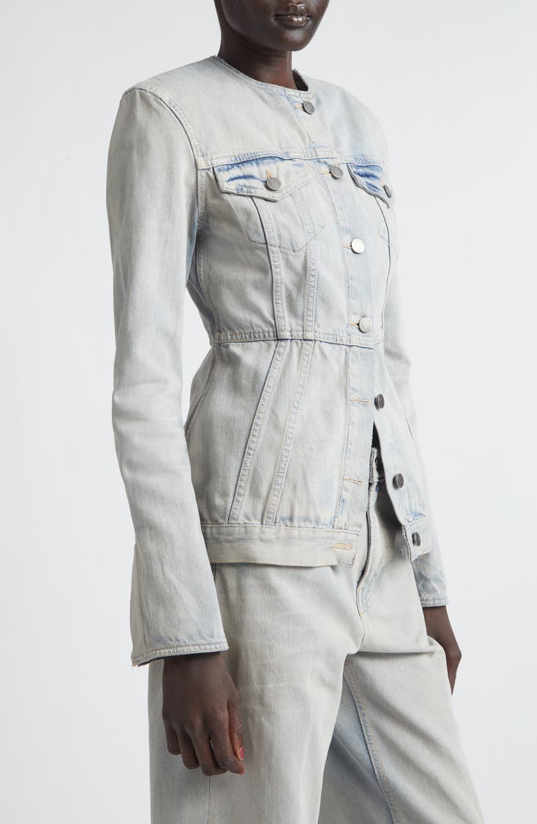 Haikure Temple Denim Jacket, Alternate, color, Light Space