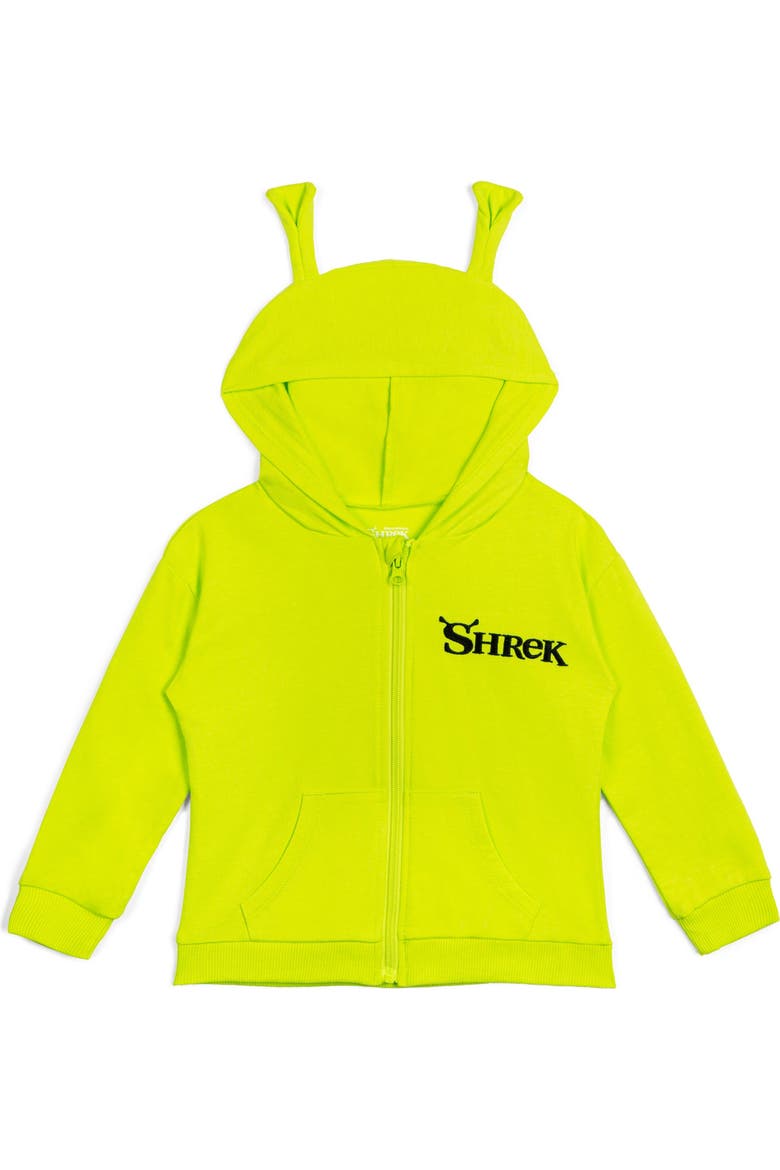Shrek Zip-Up Hoodie, Main, color, Shrek Lime Green