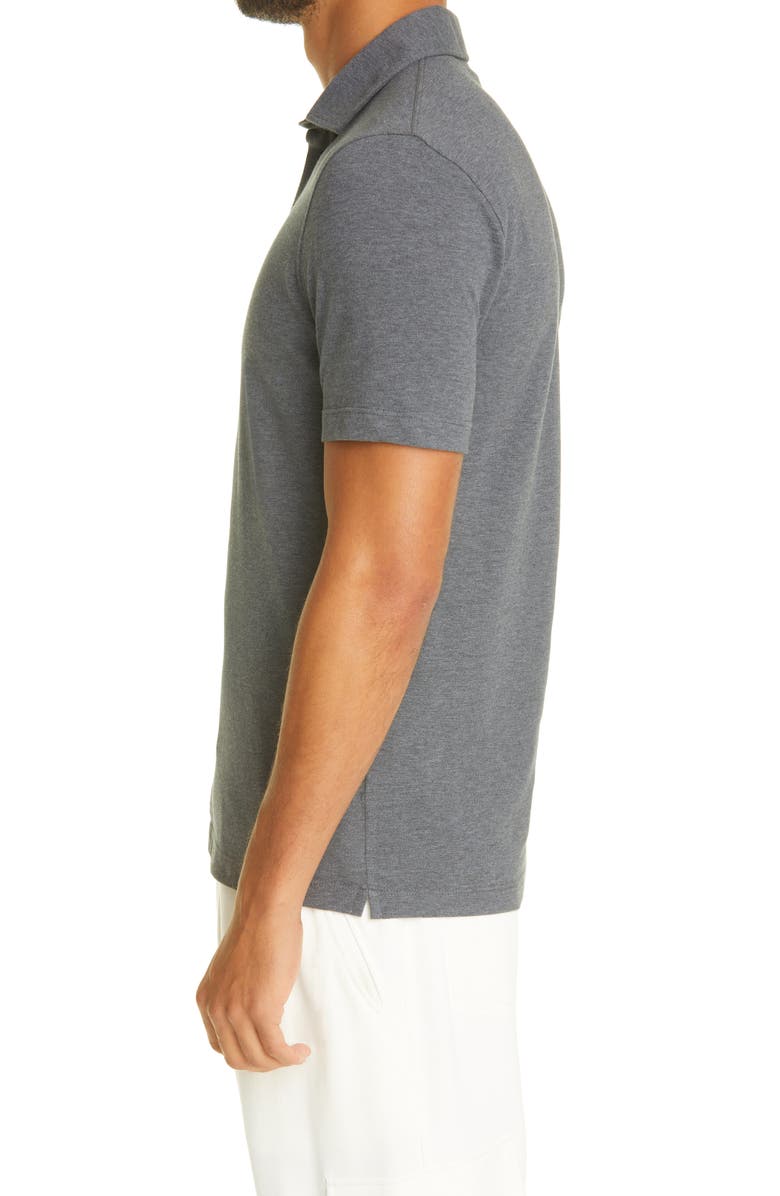 Brunello Cucinelli Short Sleeve Cotton Piqué Polo, Alternate, color, 