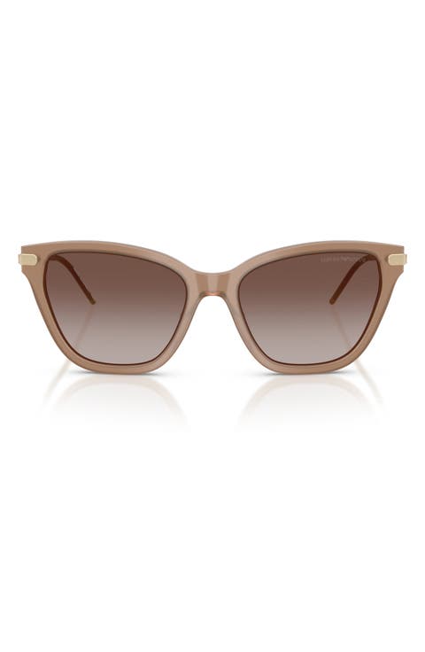 54mm Gradient Cat Eye Sunglasses