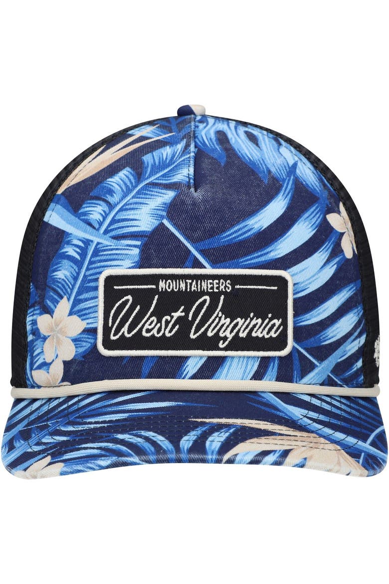 Men's '47 Navy West Virginia Mountaineers Tropicalia Hitch Adjustable Hat, Alternate, color, Navy