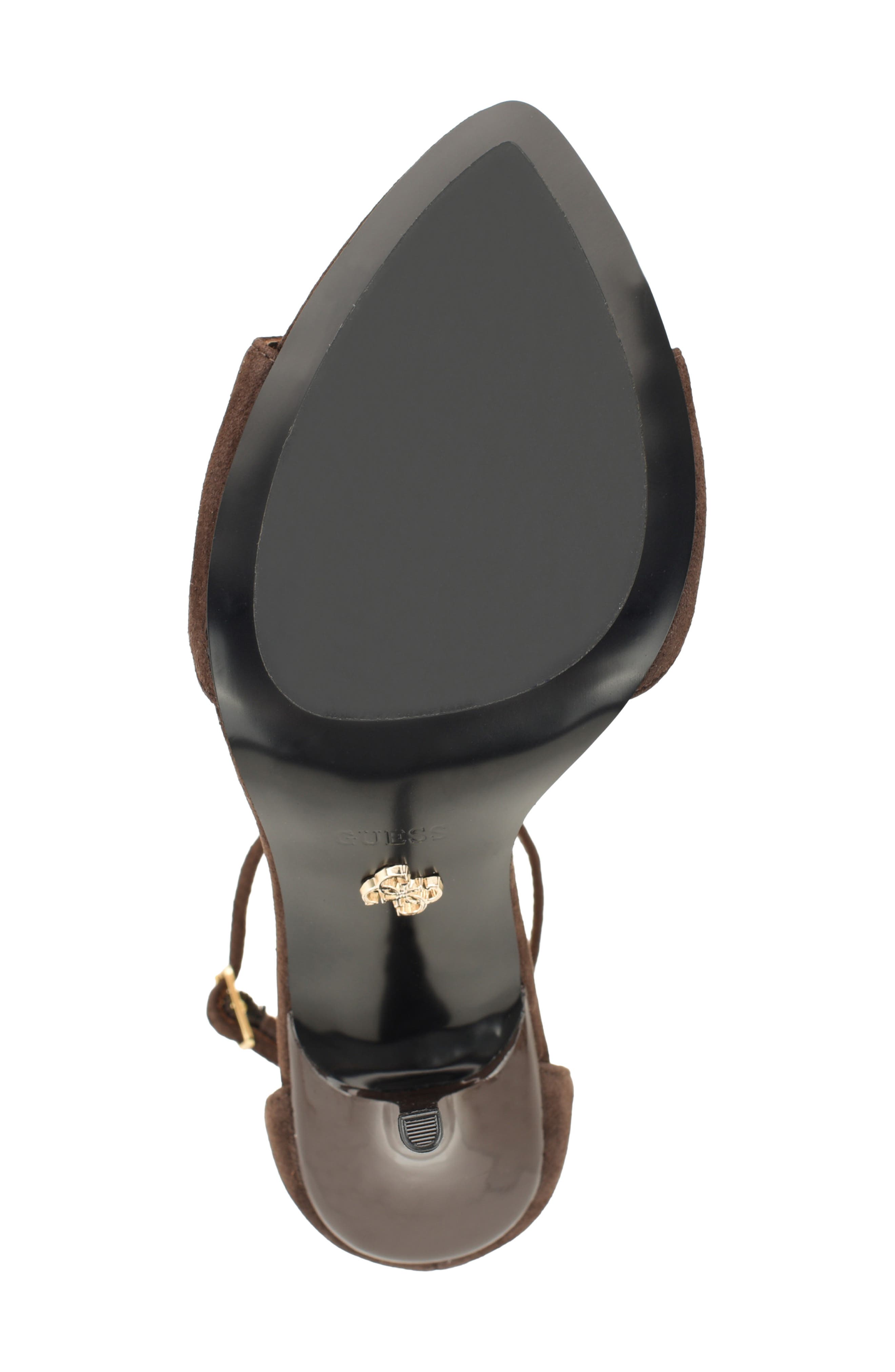 Olivey Ankle Strap Sandal, Alternate, color, DARK BROWN