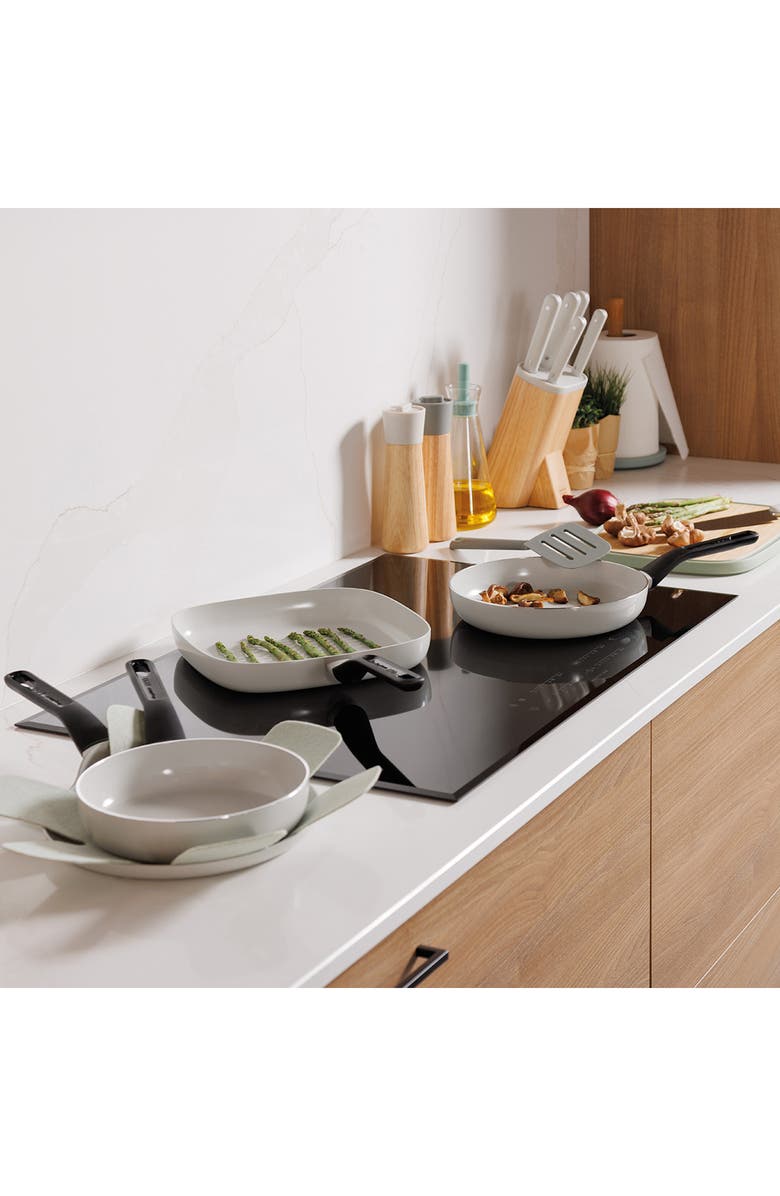 BergHOFF Leo Glints 2-Piece Fry Pan Set, Alternate, color, Cream