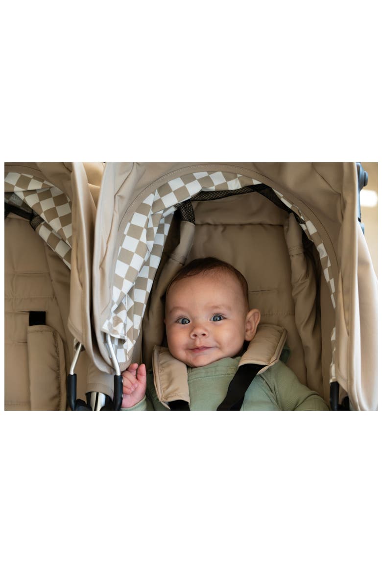 Indie Twin Double Stroller, Alternate, color, SAND BEIGE