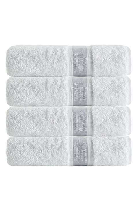 Unique 4-Piece Turkish Cotton Bath Towels