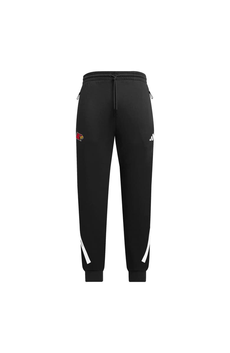 adidas Black Louisville Cardinals Z.N.E. Pants, Alternate, color,