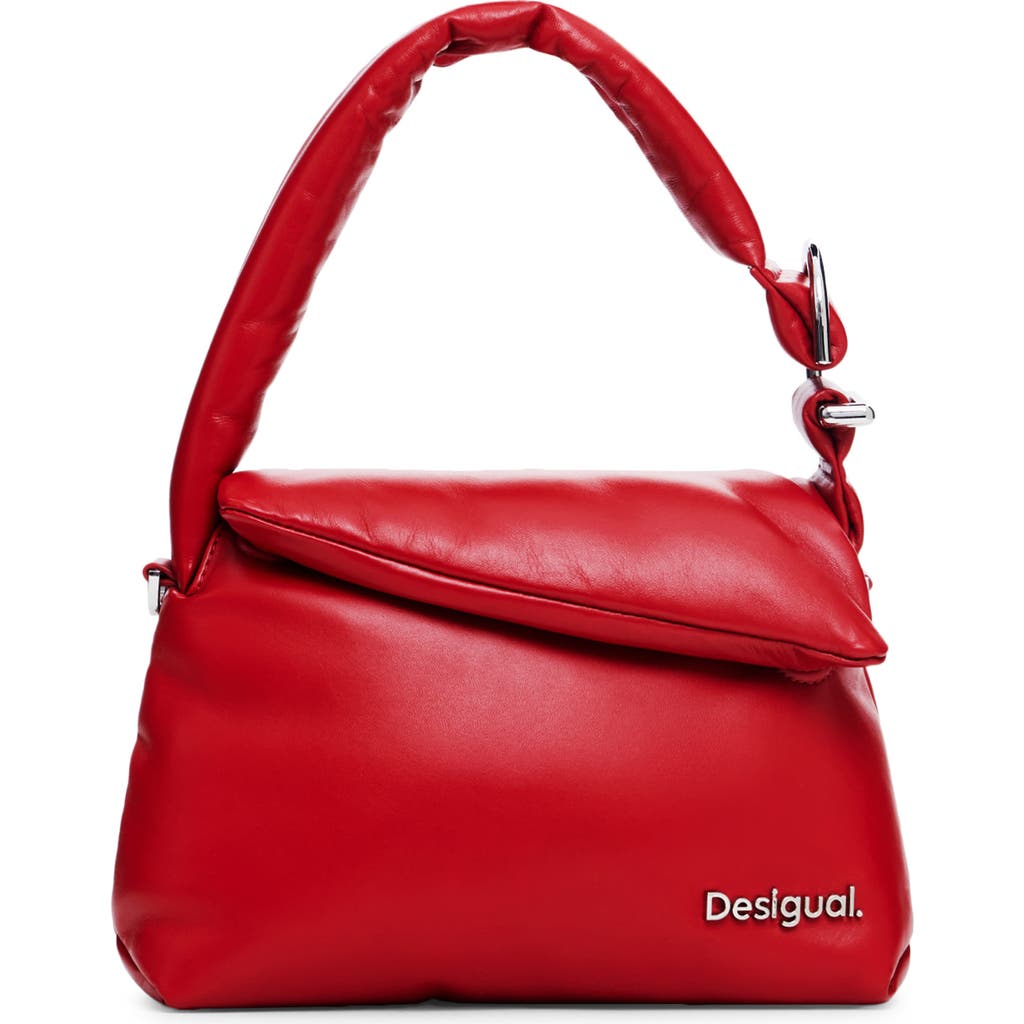 Desigual Small Quilted Sheepskin Leather Handbag