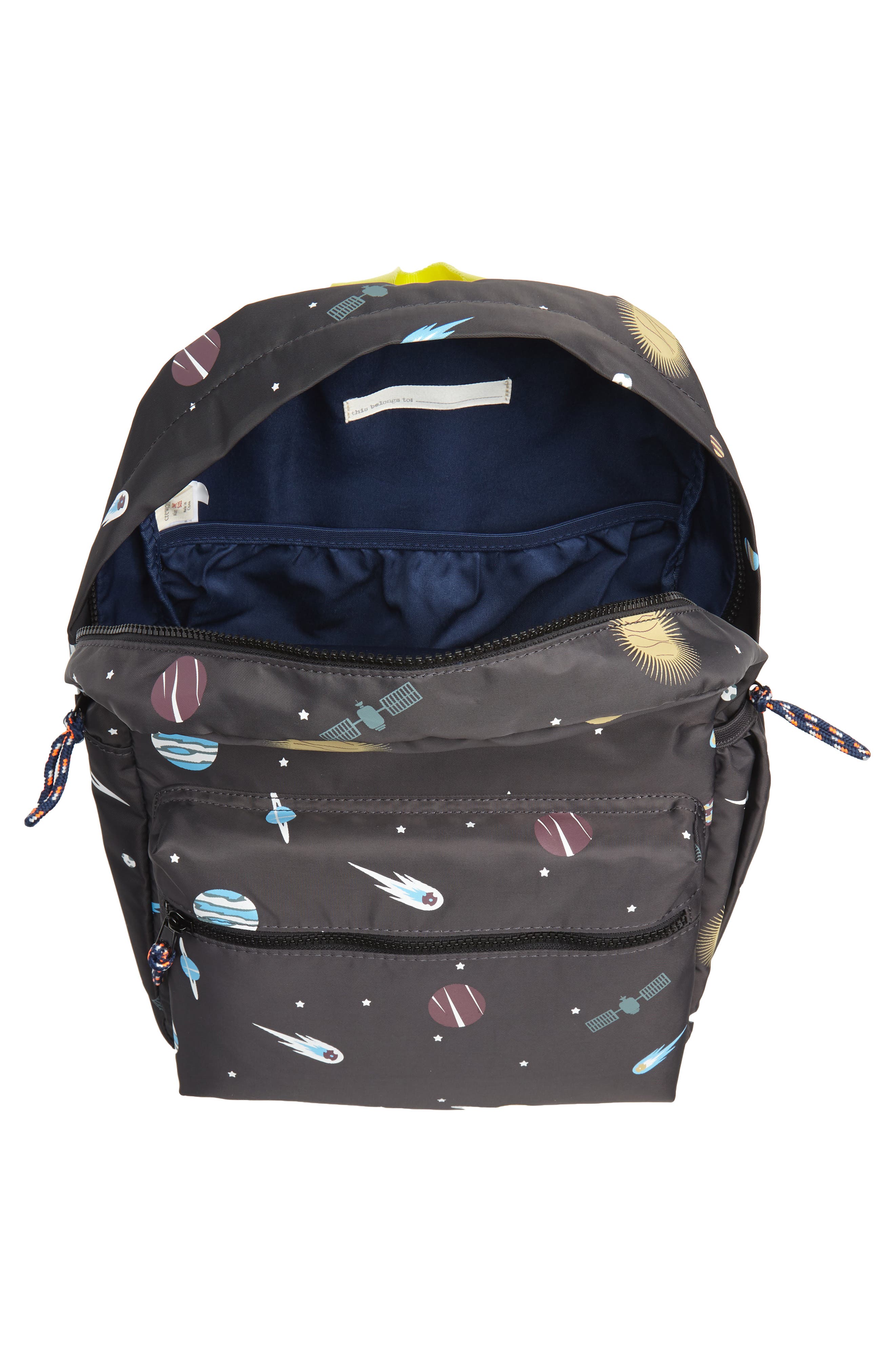 crewcuts by J.Crew Glow in the Dark Space Print Backpack, Alternate, color, 