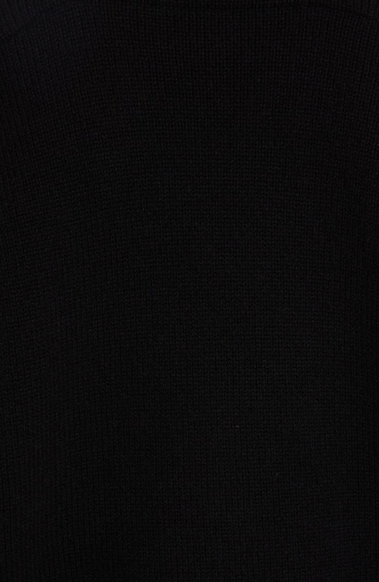 Valentino Cold Shoulder Virgin Wool Sweater, Alternate, color, Nero/ Bianco