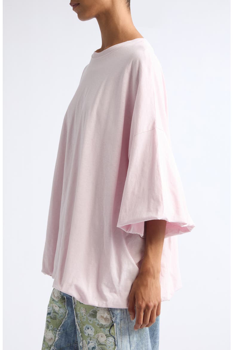 Gathered Oversize 1996 Logo Graphic T-Shirt, Alternate, color, BABY PINK