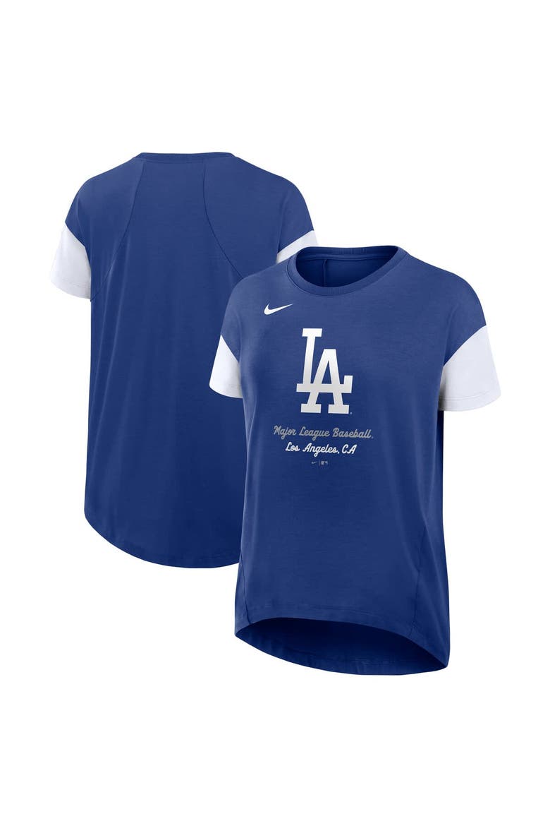 Women's Nike Royal Los Angeles Dodgers Flowy T-Shirt, Main, color, Royal