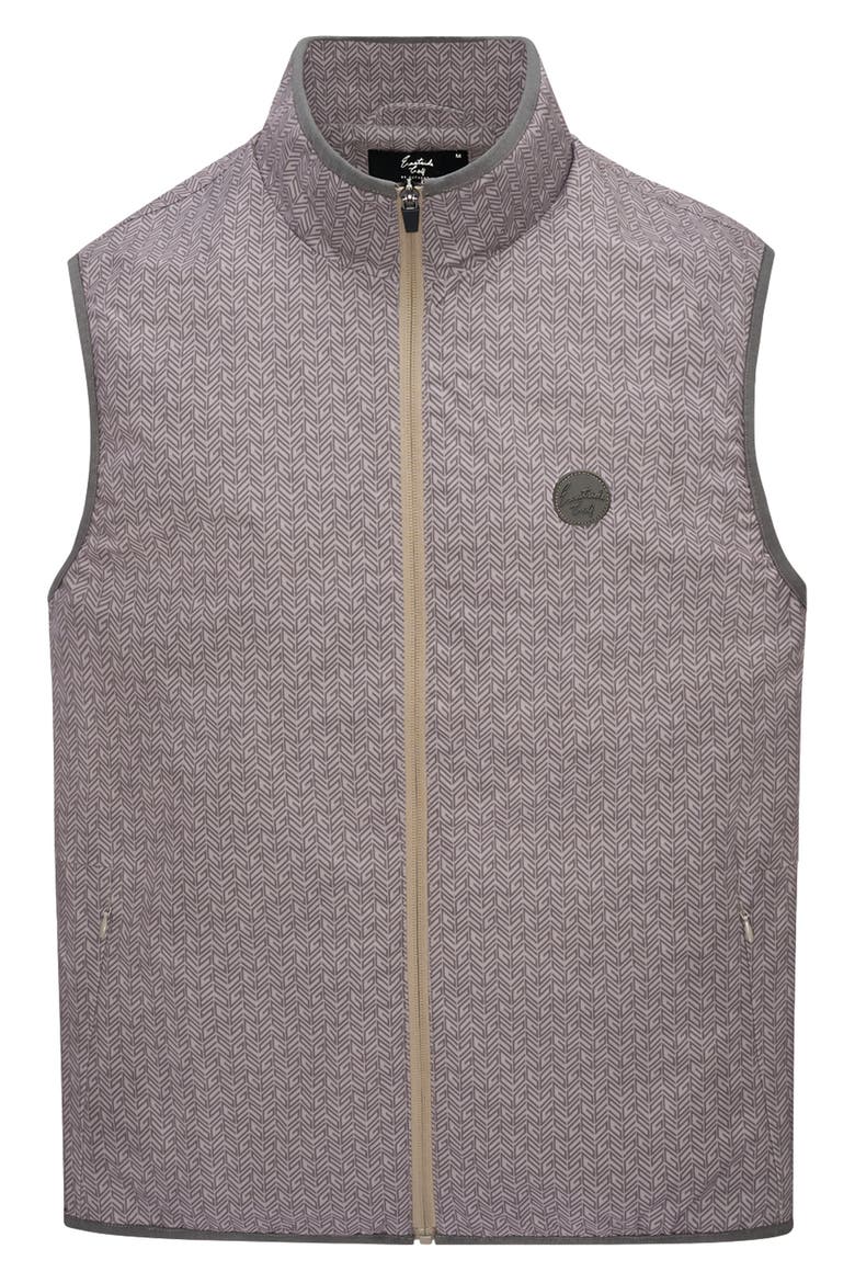 Tweed Print Breaker Vest, Main, color, OPAL GREY/ CHARCOAL GREY