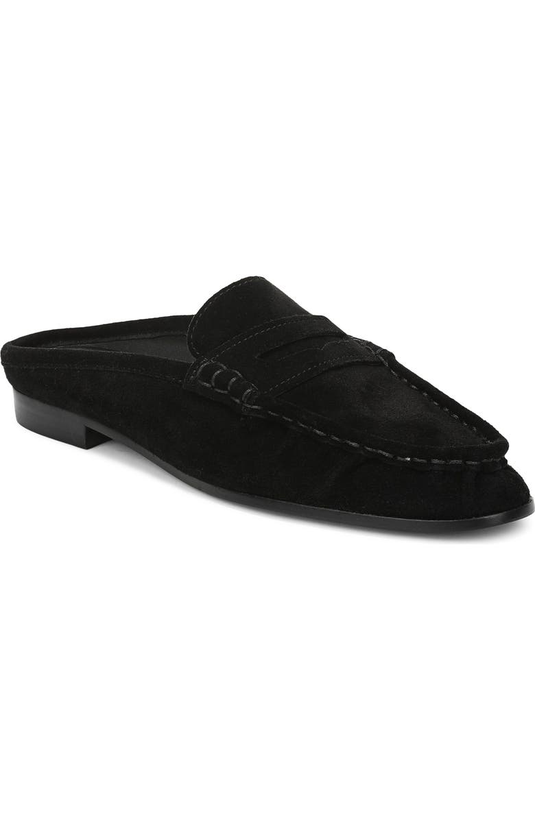 Sam Edelman Louella Penny Loafer Mule, Main, color, Black Suede