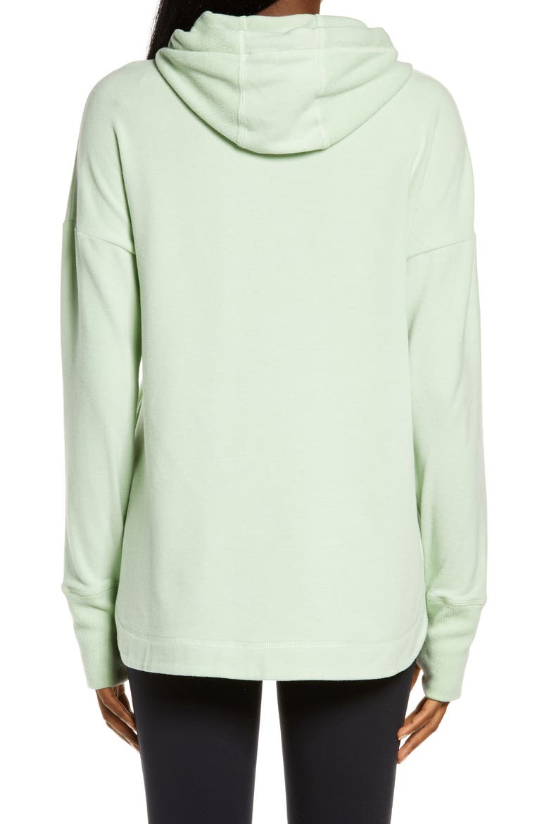 Escape Fleece Hoodie, Alternate, color, TERRAIN GREEN