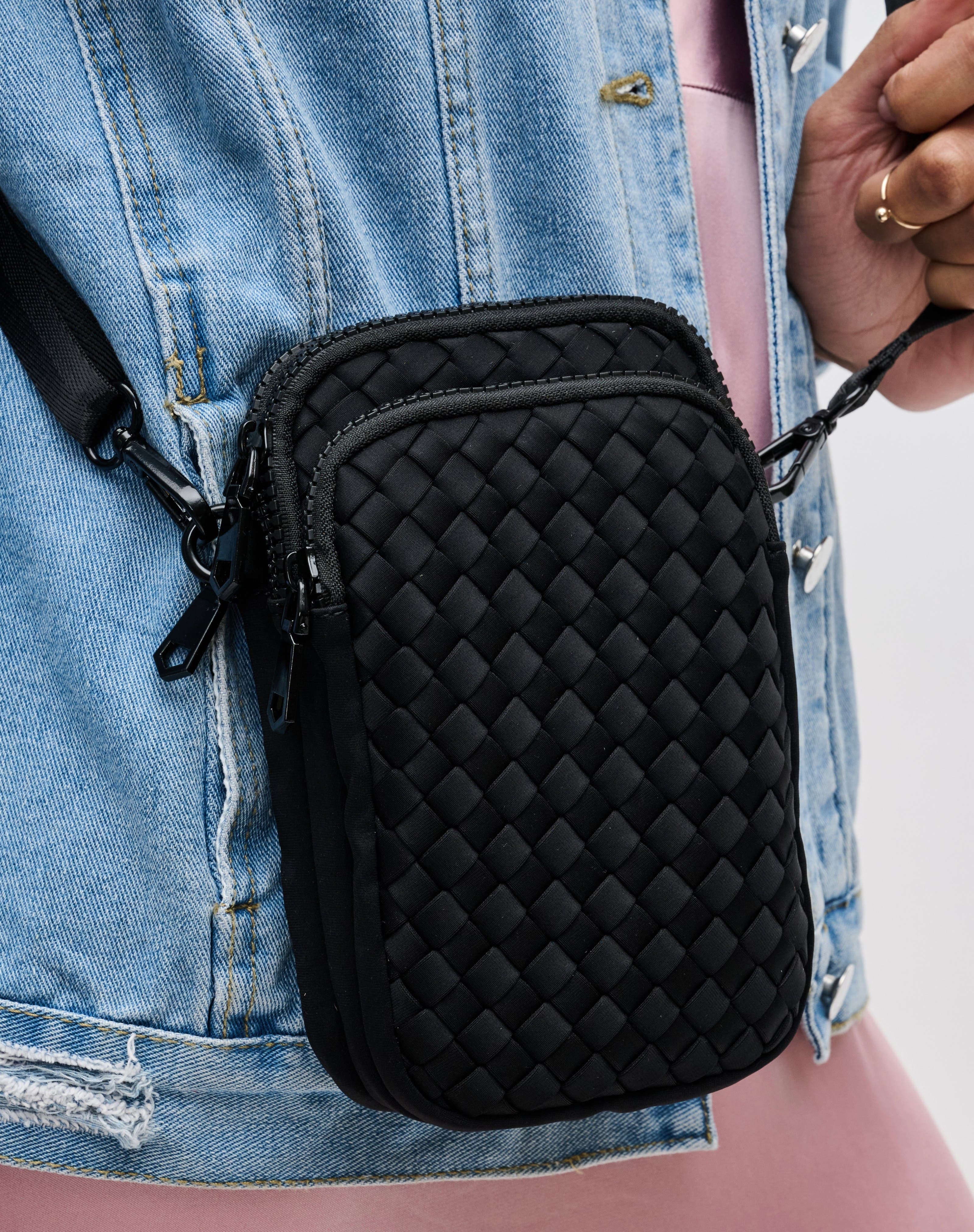Sol and Selene Divide & Conquer - Woven Neoprene Bag, Alternate, color, Black