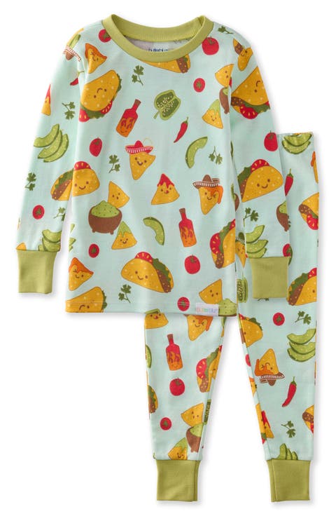 Kids' Zen Print Fitted Organic Cotton Two-Piece Pajamas (Toddler)