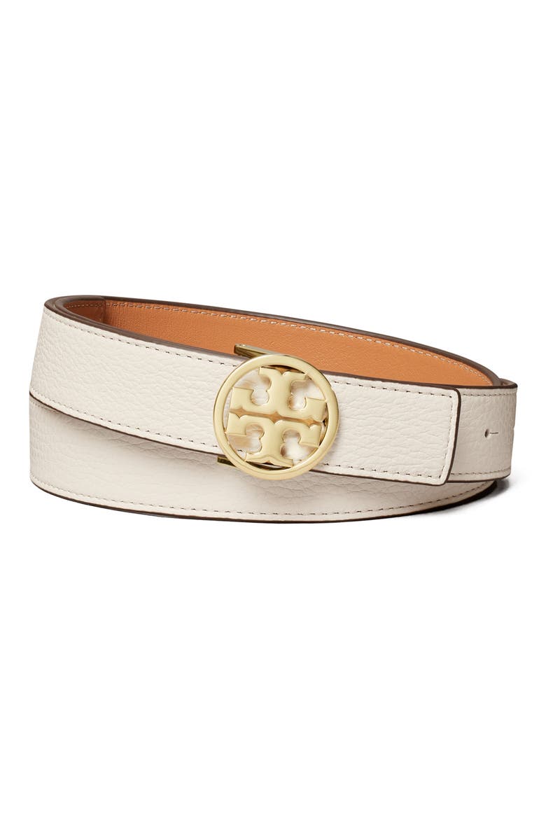 Miller 1-Inch Reversible Logo Belt, Alternate, color, NEW IVORY / VACHETTA / GOLD