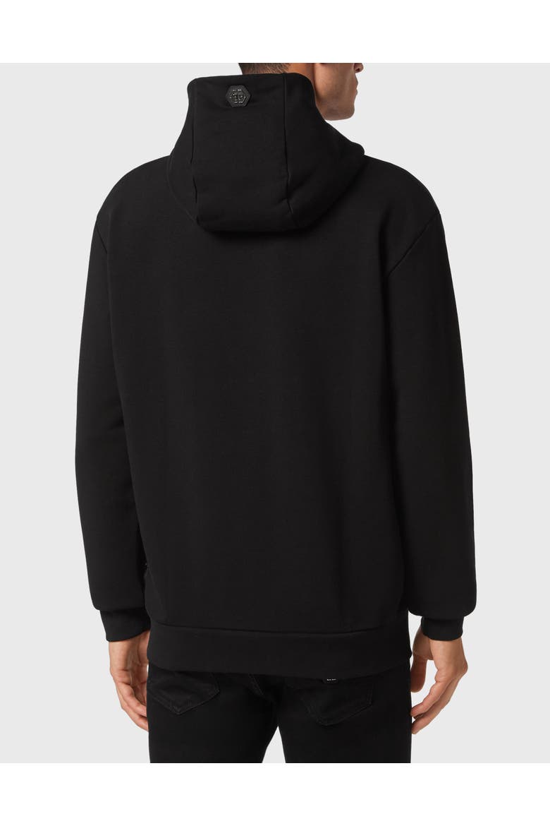 Hoodie Sweatshirt Gothic Plein Men, Alternate, color, black