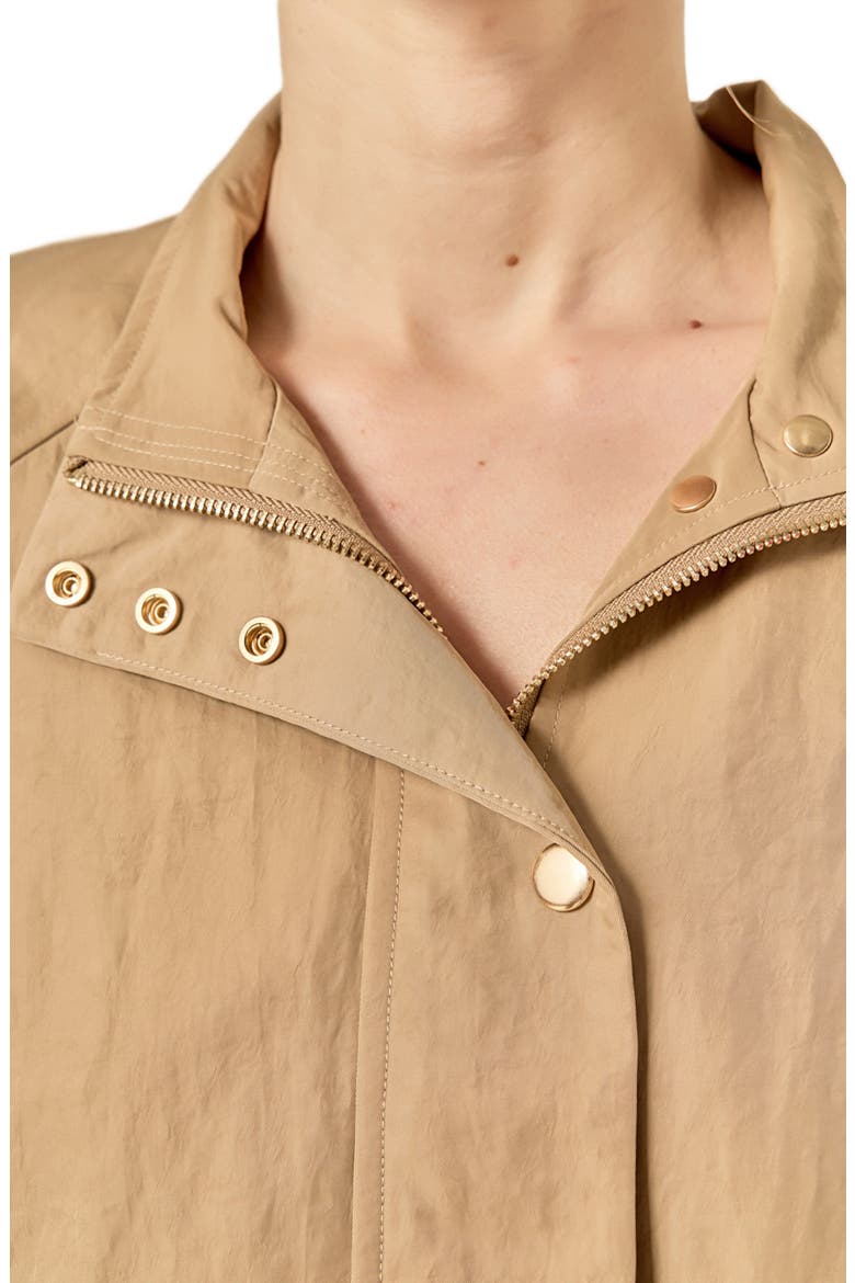 Snap Bomber Jacket, Alternate, color, BEIGE