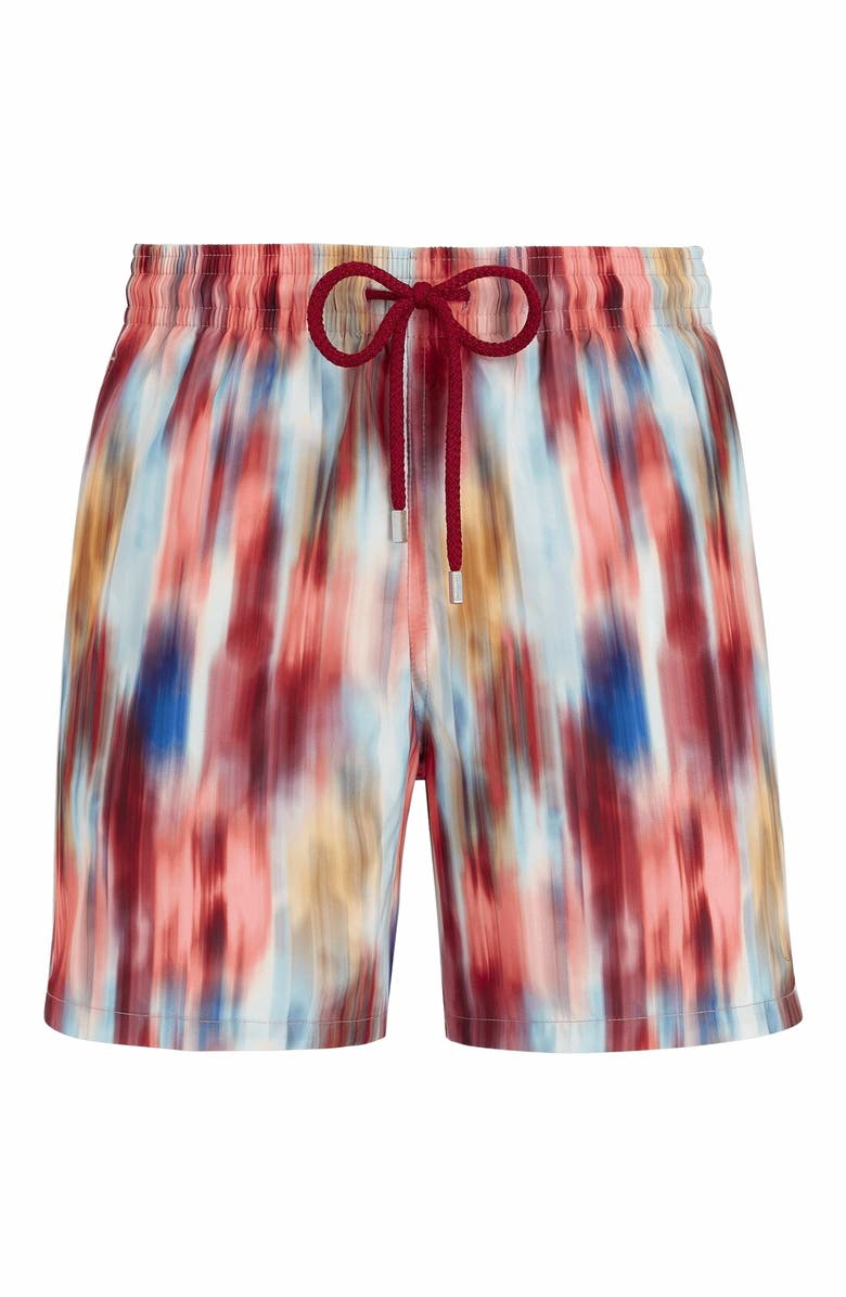 Vilebrequin Men's Ikat Flowers Ultra-Light And Packable Swim Trunks, Main, color, 