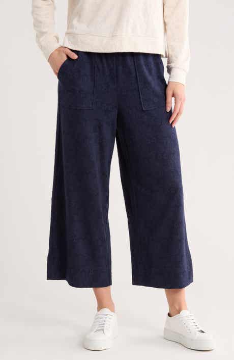 Bobeau Jacquard Wide Leg Pants