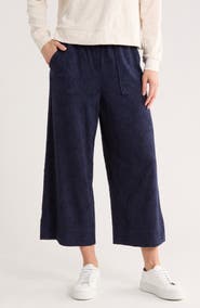 Bobeau Jacquard Wide Leg Pants