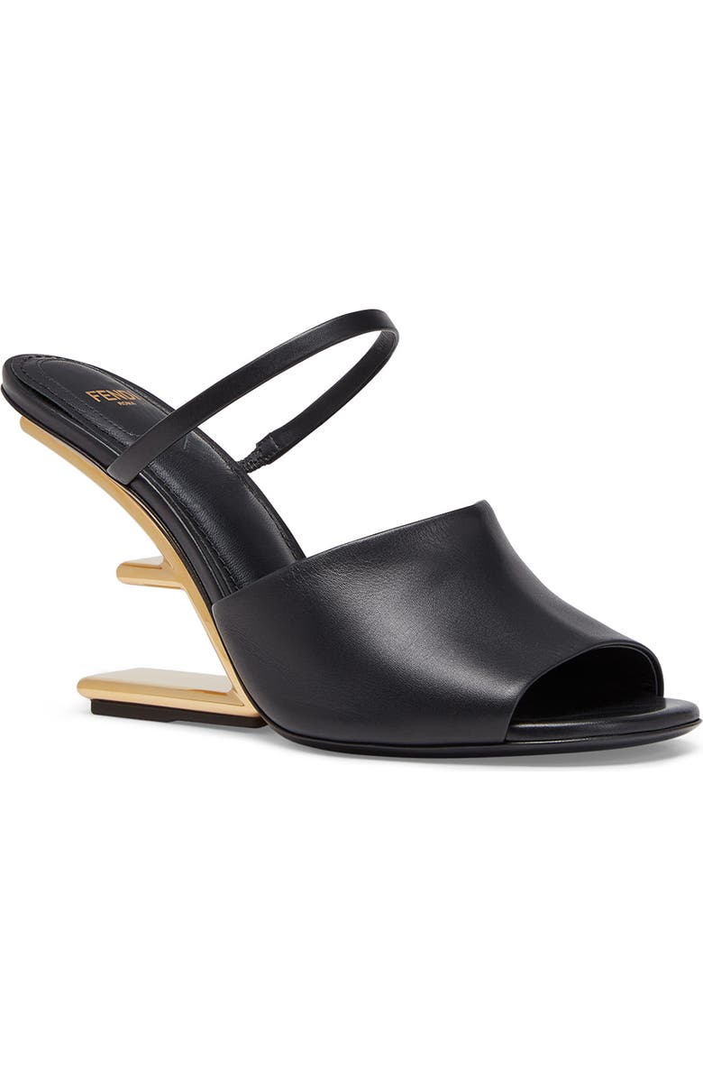 Fendi First F Heel Sandal, Main, color,