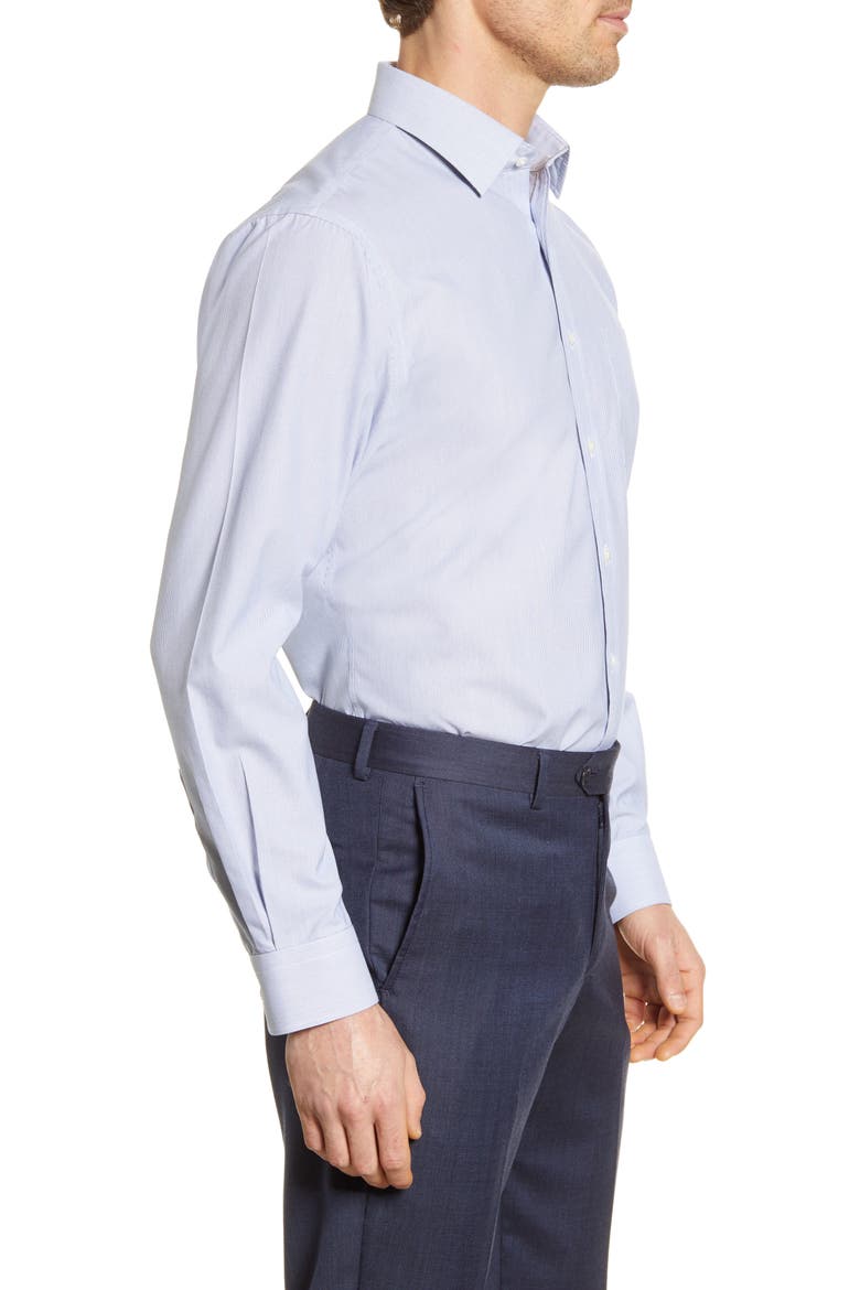 Smartcare™ Traditional Fit Stripe Dress Shirt, Alternate, color, BLUE DEPTHS