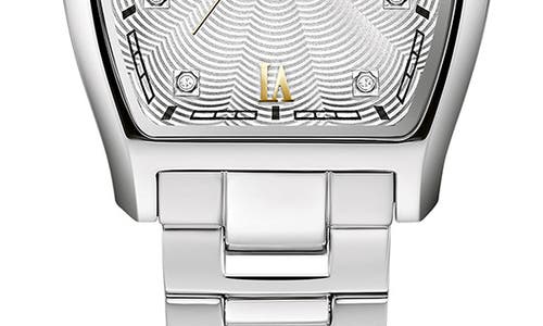 Bulova Tonneau Diamond Accent Bracelet Watch, 26mm In Silver