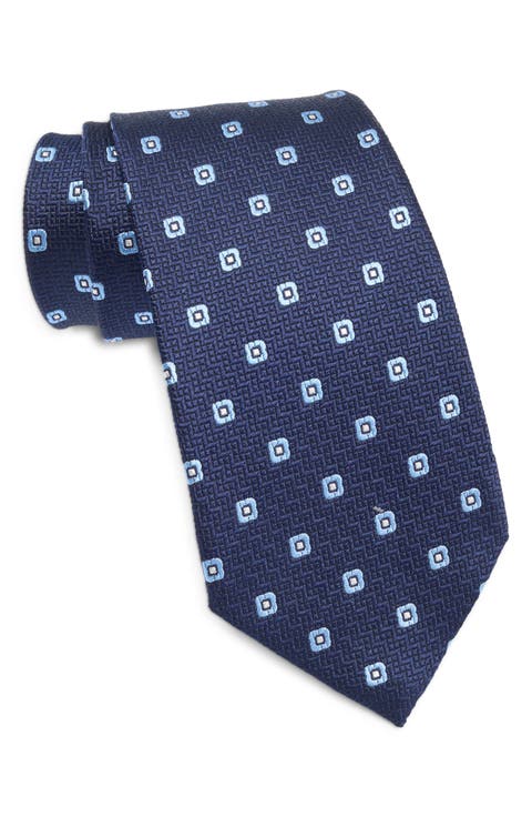Geometric Silk Tie
