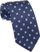 ZEGNA TIES Geometric Silk Tie
