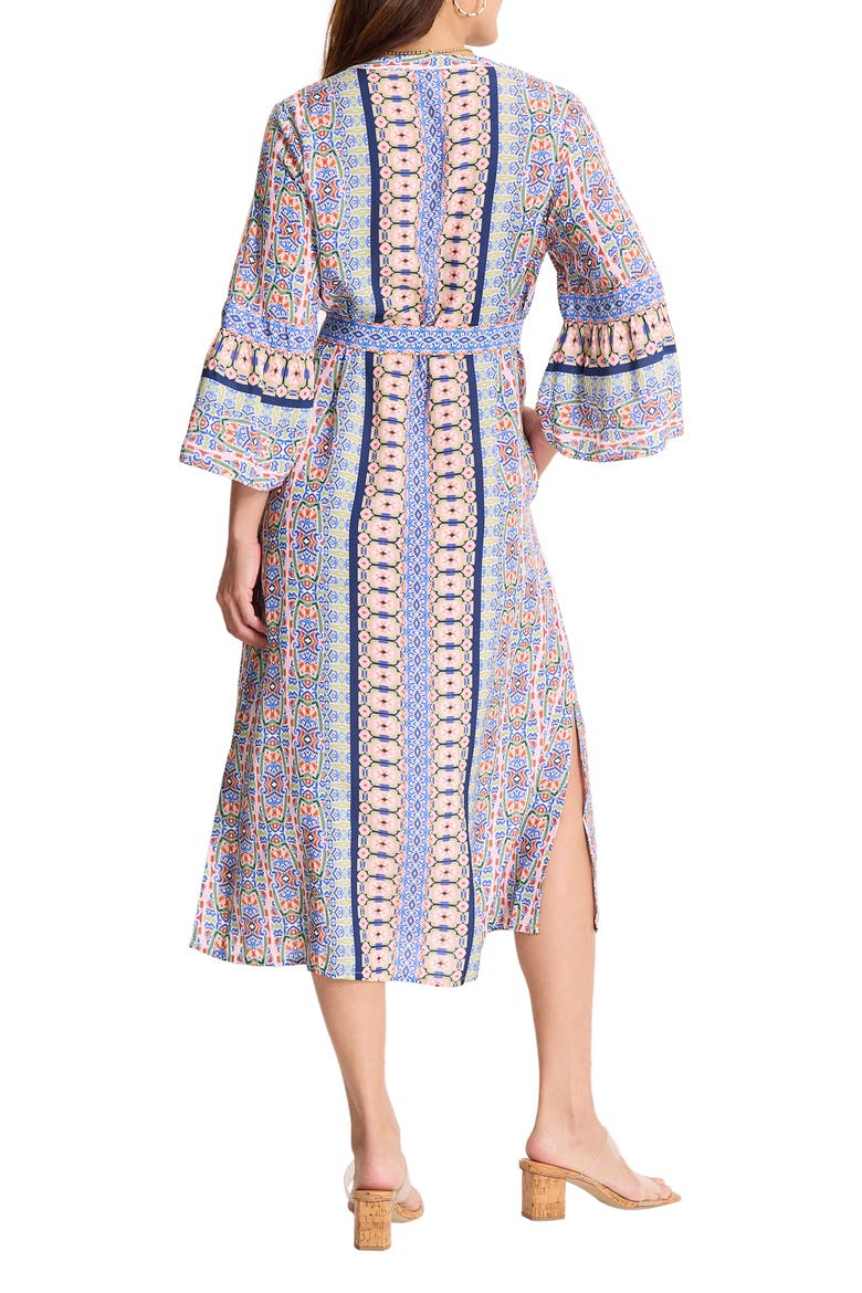 Mosaic Cove Mixed Print Dress, Alternate, color, PEACH BLOSSOM