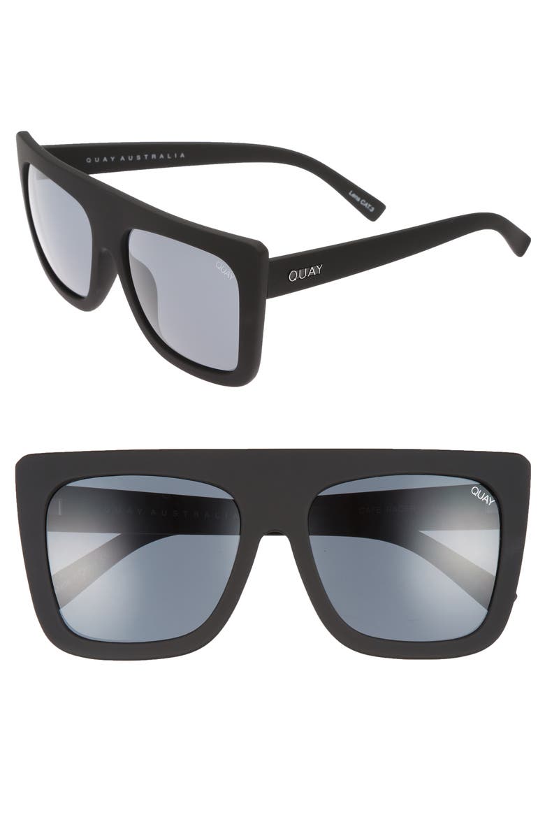 QUAY Café Racer 55mm Shield Sunglasses, Main, color, 