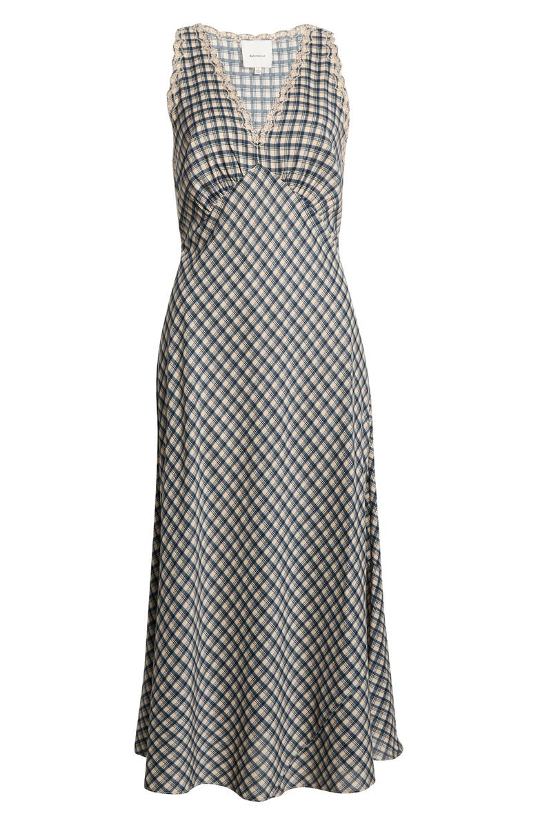Reformation Lila Sleeveless Sleep Dress, Main, color, Beacon Check