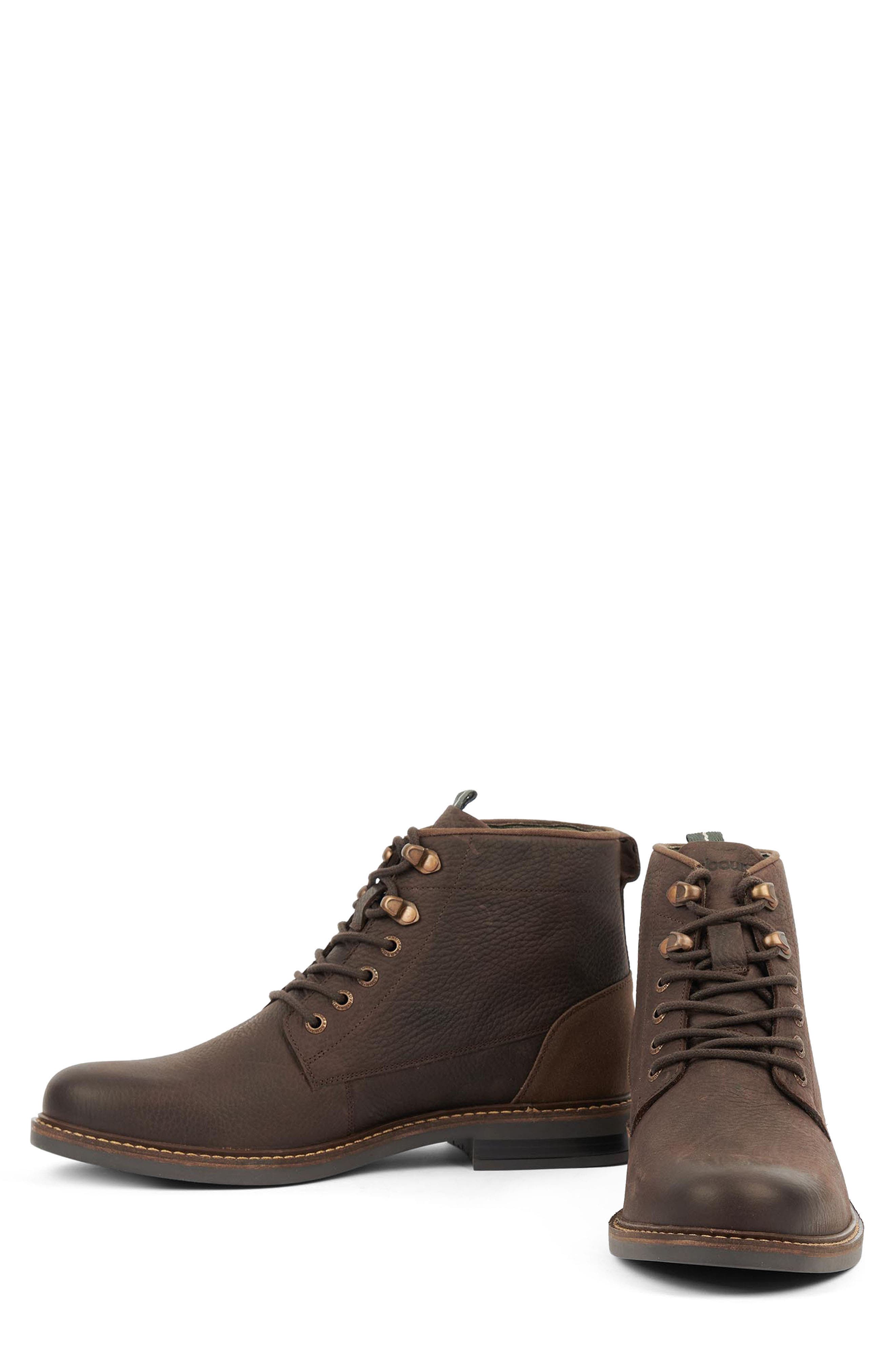 Barbour Deckham Plain Toe Boot, Alternate, color, Mocha