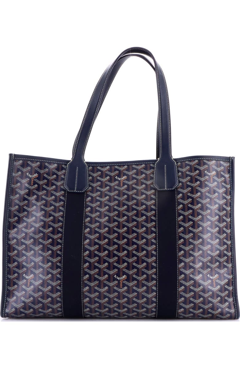 Pre-Owned Goyard Villette Tote Printed Coated Canvas MM, Alternate, color, Blue