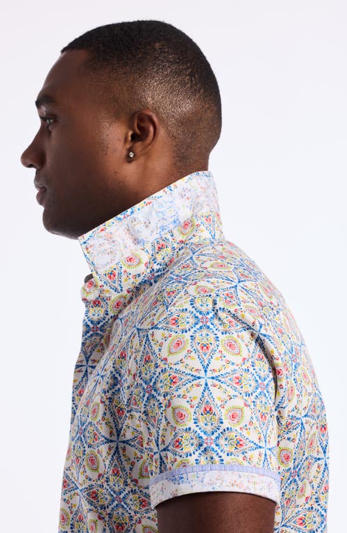 Robert Graham Holmes Short Sleeve Cotton Dress Shirt