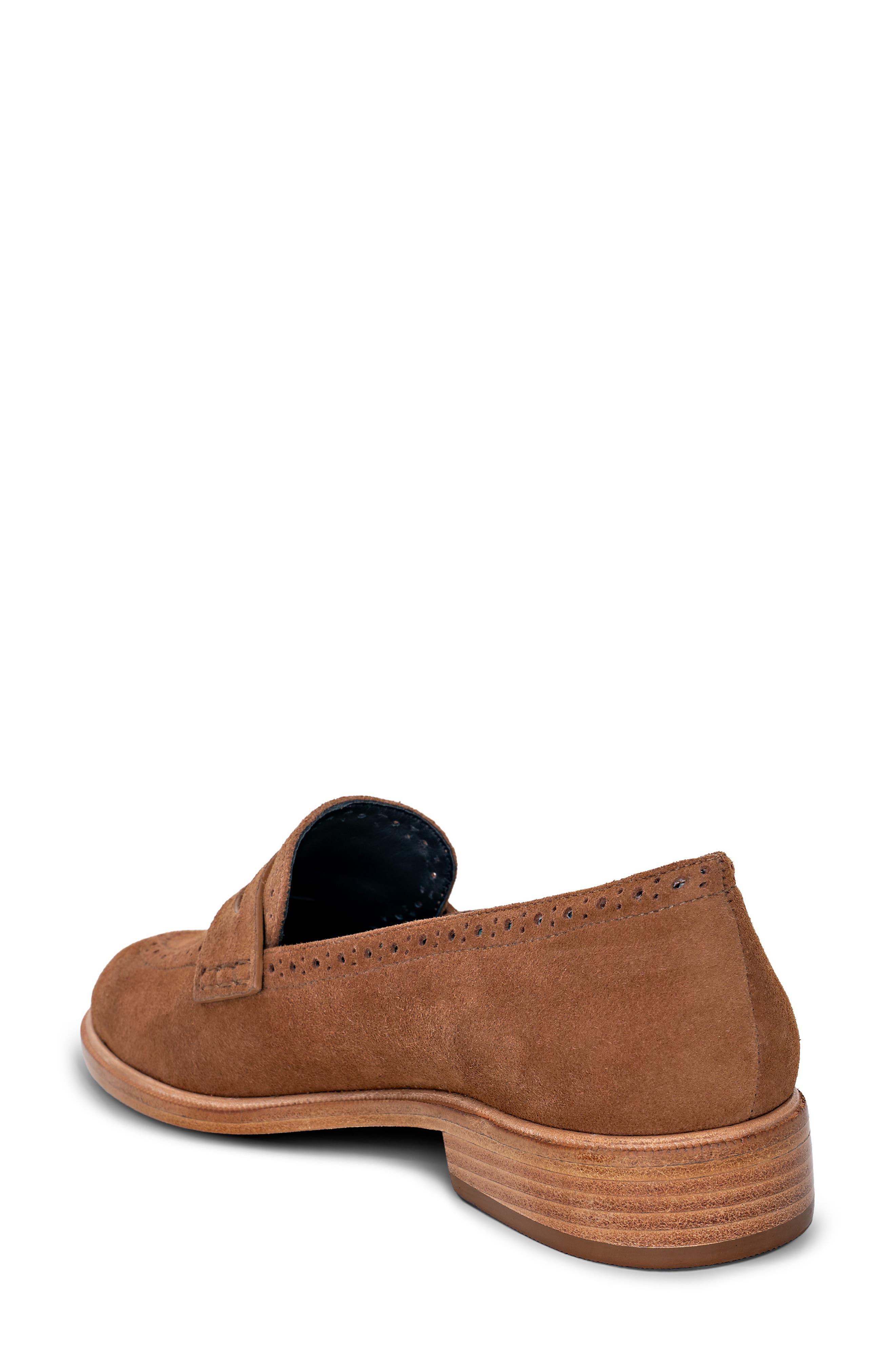 Avriel Penny Loafer, Alternate, color, SAND SUEDE
