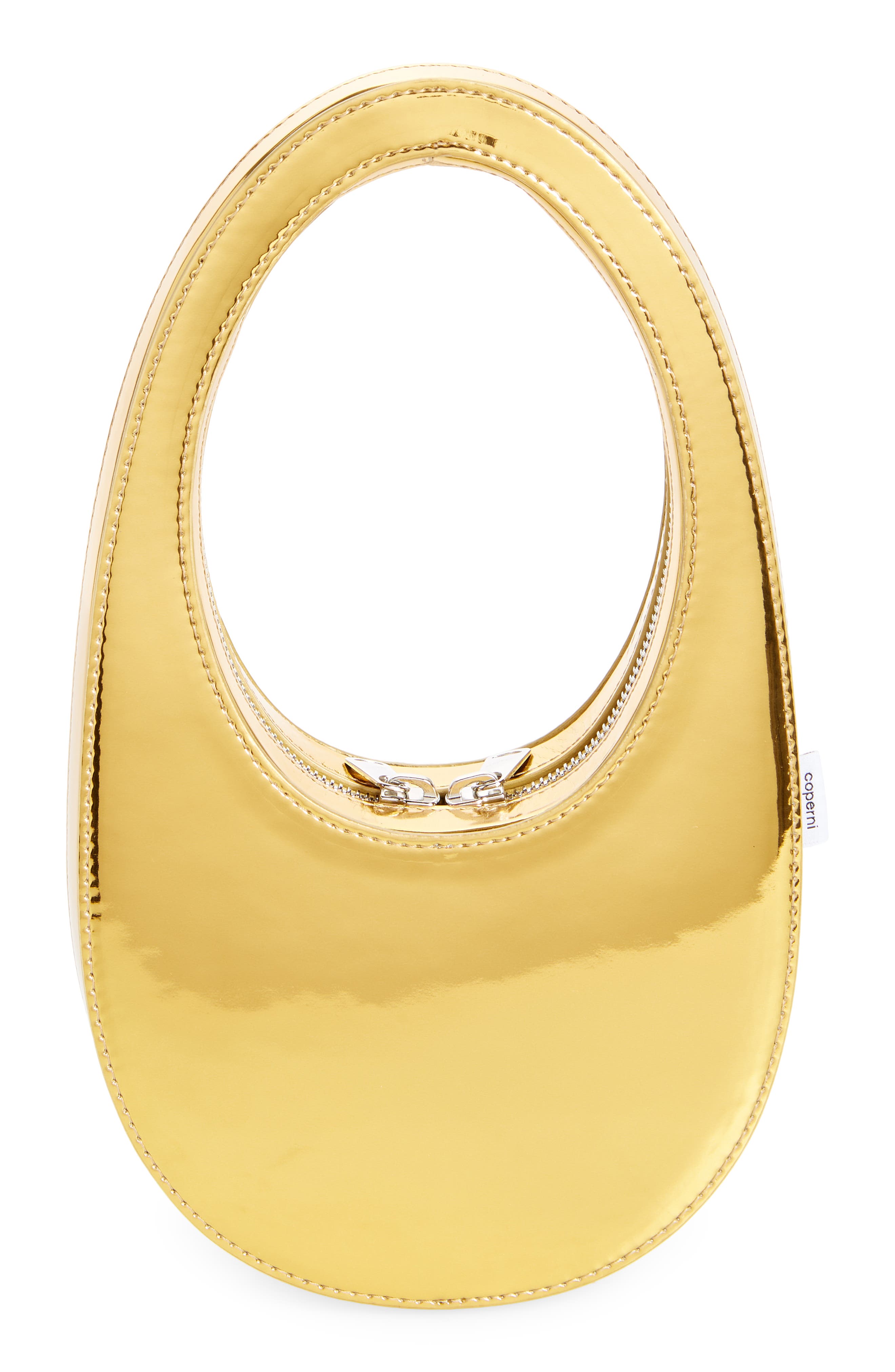 Coperni Mini Swipe Metallic Bag, Alternate, color, 