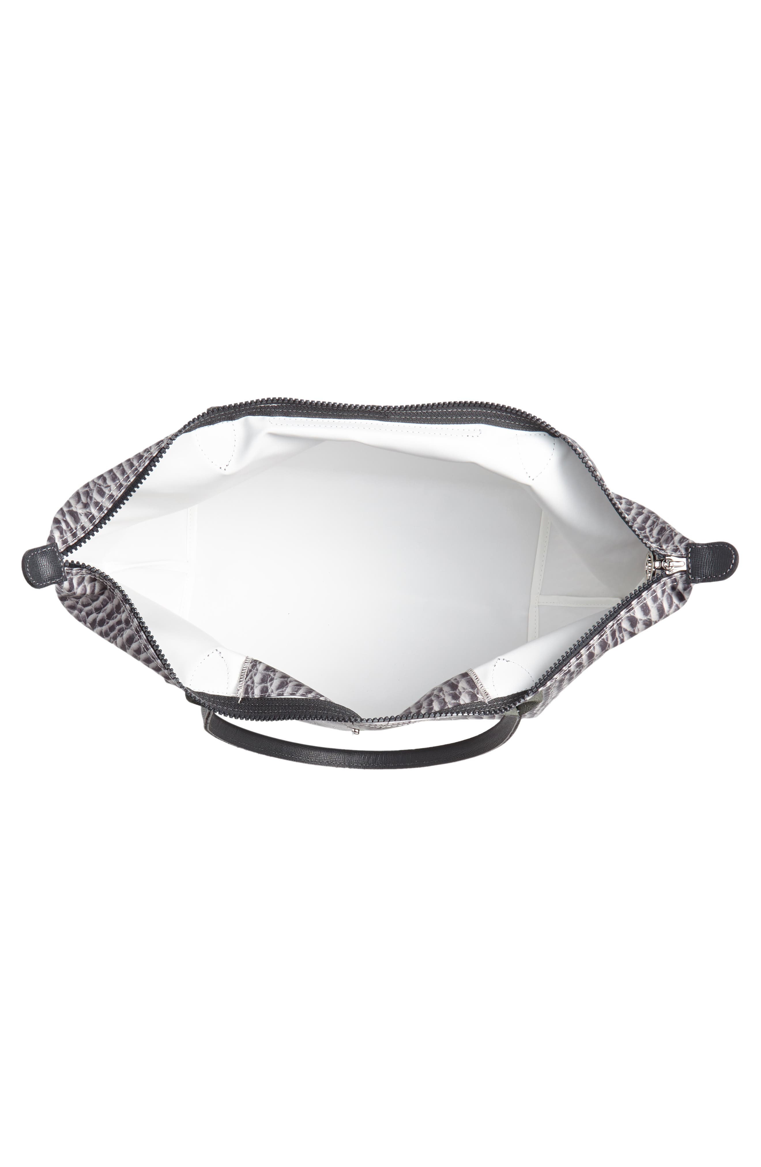 Longchamp Large Le Pliage Croc Print Tote, Alternate, color, 