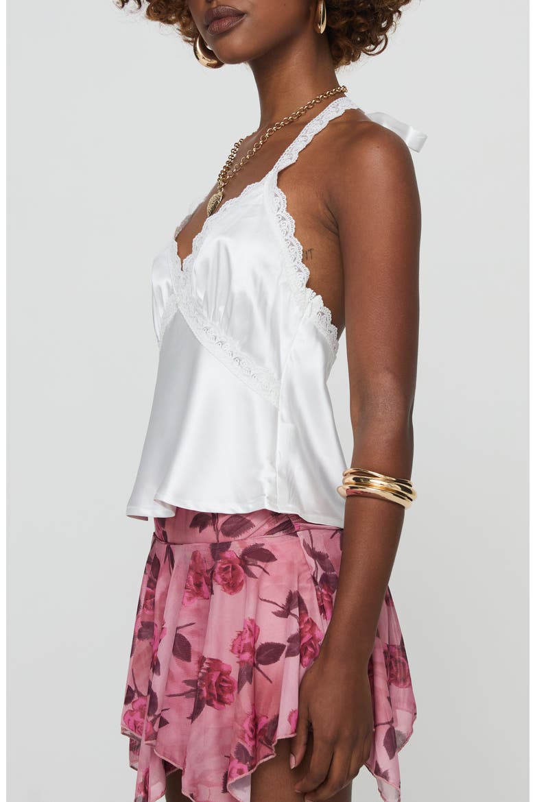 Annaliese Satin Lace Camisole, Alternate, color, WHITE
