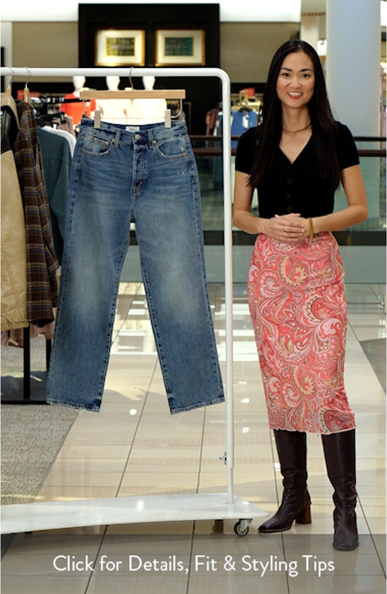 Cassie High Waist Straight Leg Jeans, sales video thumbnail