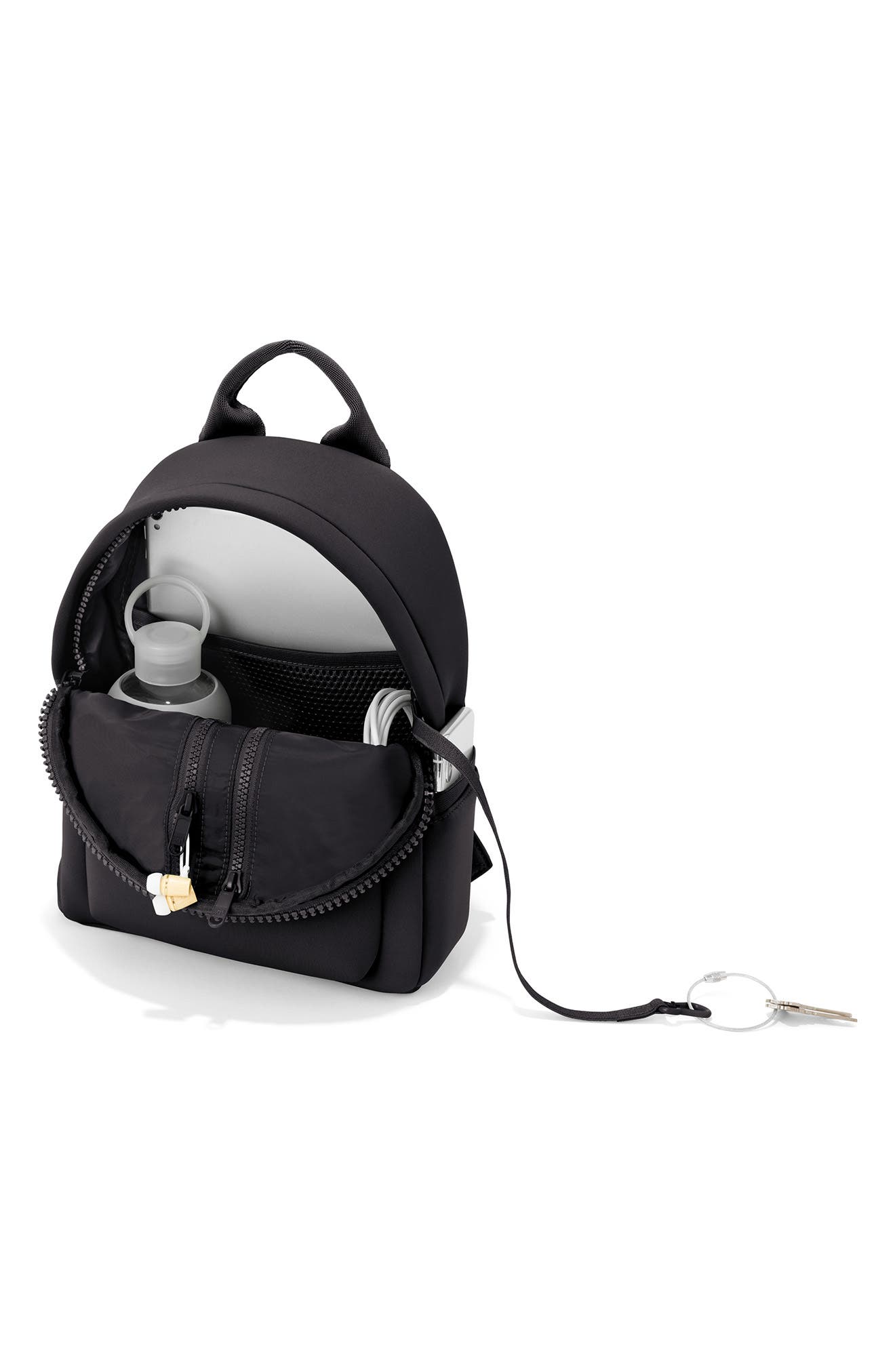 Dakota Small Neoprene Backpack, Alternate, color, ONYX